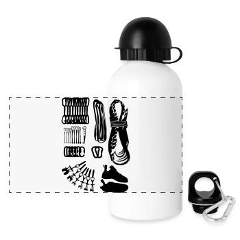 Set of Alpine Climbing Gear - Panoramic Thermal Bottle with Lid 500 ml - white - Front