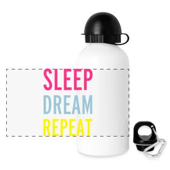 Sleep - Panoramic Thermal Bottle with Lid 500 ml - white - Front