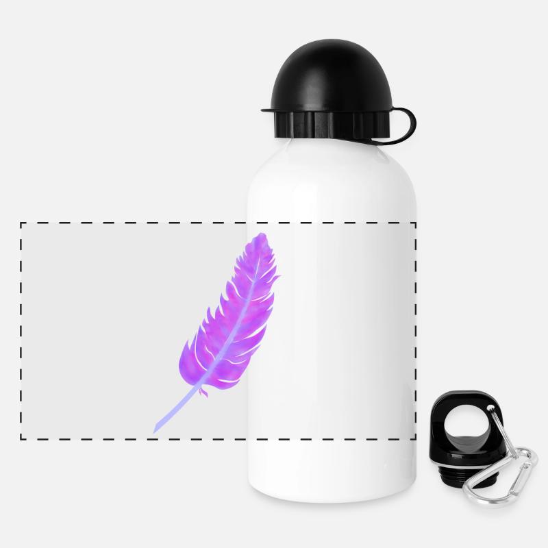 feather - Panoramic Thermal Bottle with Lid 500 ml - white