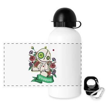 Let's Do Voodoo - Panoramic Thermal Bottle with Lid 500 ml - white - Front
