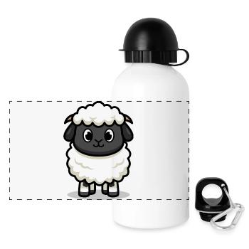 Sweet lamb - Panoramic Thermal Bottle with Lid 500 ml - white - Front