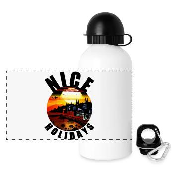 NICE - Panoramic Thermal Bottle with Lid 500 ml - white - Front