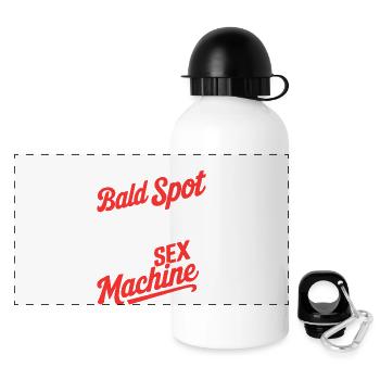 It's Not A Bald Spot it's a Panel For Sex Machine - Gourde panoramique avec couvercle 500 ml - blanc - Devant