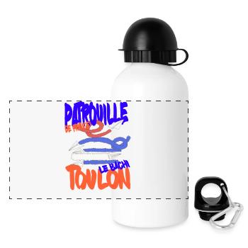 Patrouille de France Toulon 15 August - Panoramic Thermal Bottle with Lid 500 ml - white - Front