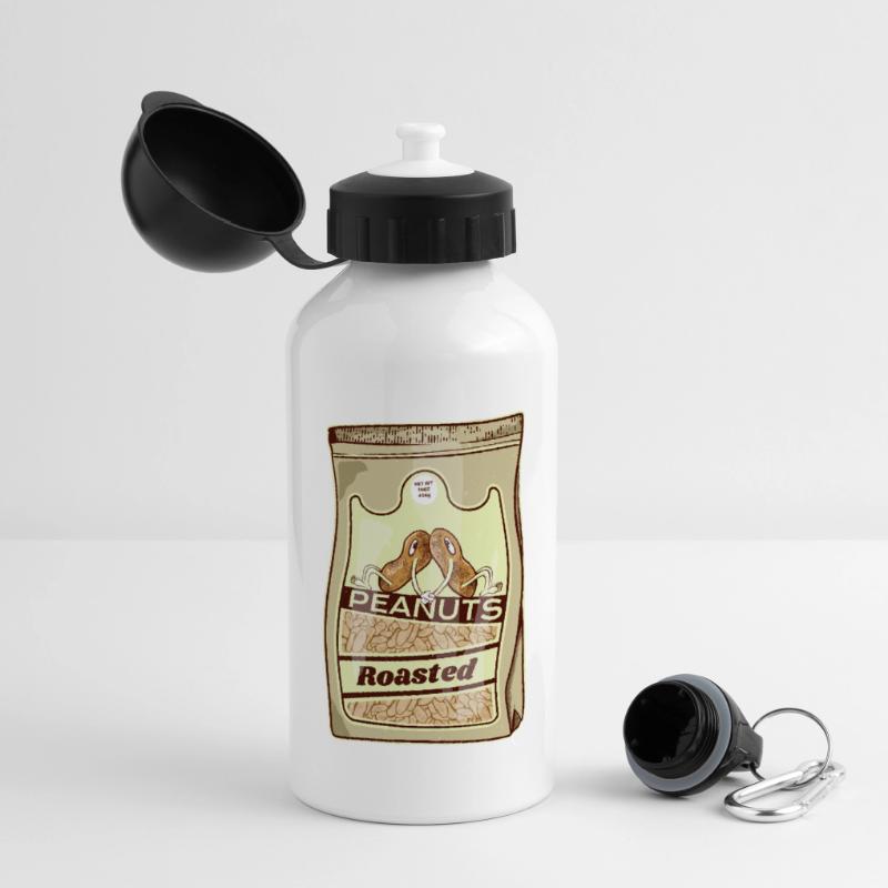 Roasted Peanuts Retro Pack Panoramic Thermal Bottle with Lid 500 ml