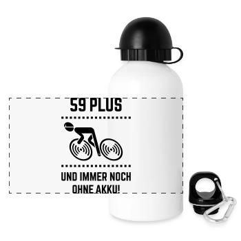 59 Plus – still without battery! Bicycle Road Bike B - Panoramic Thermal Bottle with Lid 500 ml - white - Front