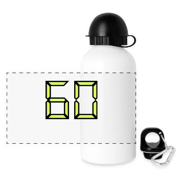 60. BIRTHDAY. HAPPY BIRTHDAY - Panoramic Thermal Bottle with Lid 500 ml - white - Front