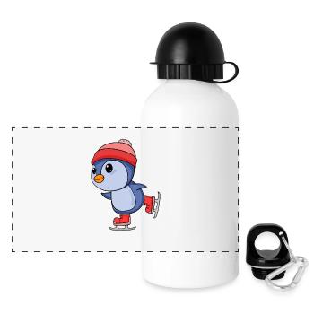 Skating - Panoramic Thermal Bottle with Lid 500 ml - white - Front