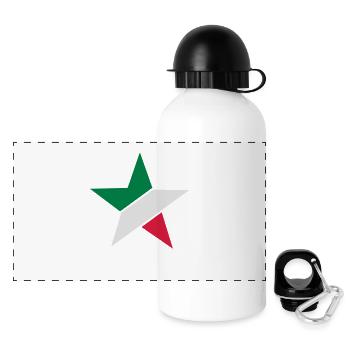 italien_stern___f3 - Panoramic Thermal Bottle with Lid 500 ml - white - Front