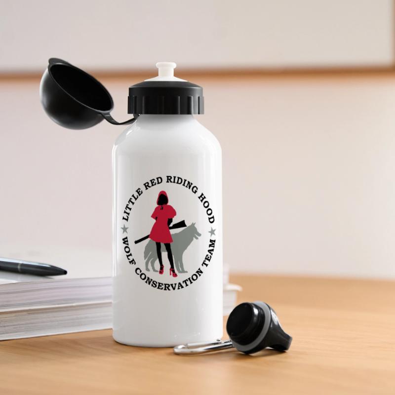 Wolf conservation team Panoramic Thermal Bottle with Lid 500 ml