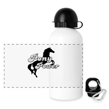 pony - Gourde panoramique avec couvercle 500 ml - blanc - Devant