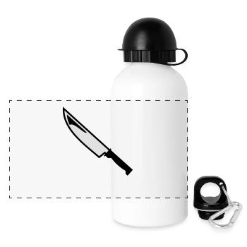Messer - Panorama Trinkflasche mit Deckel 500 ml - Weiß - Vorne