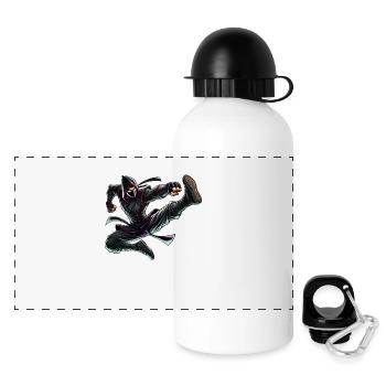 ninja comic - Panorama Trinkflasche mit Deckel 500 ml - Weiß - Vorne