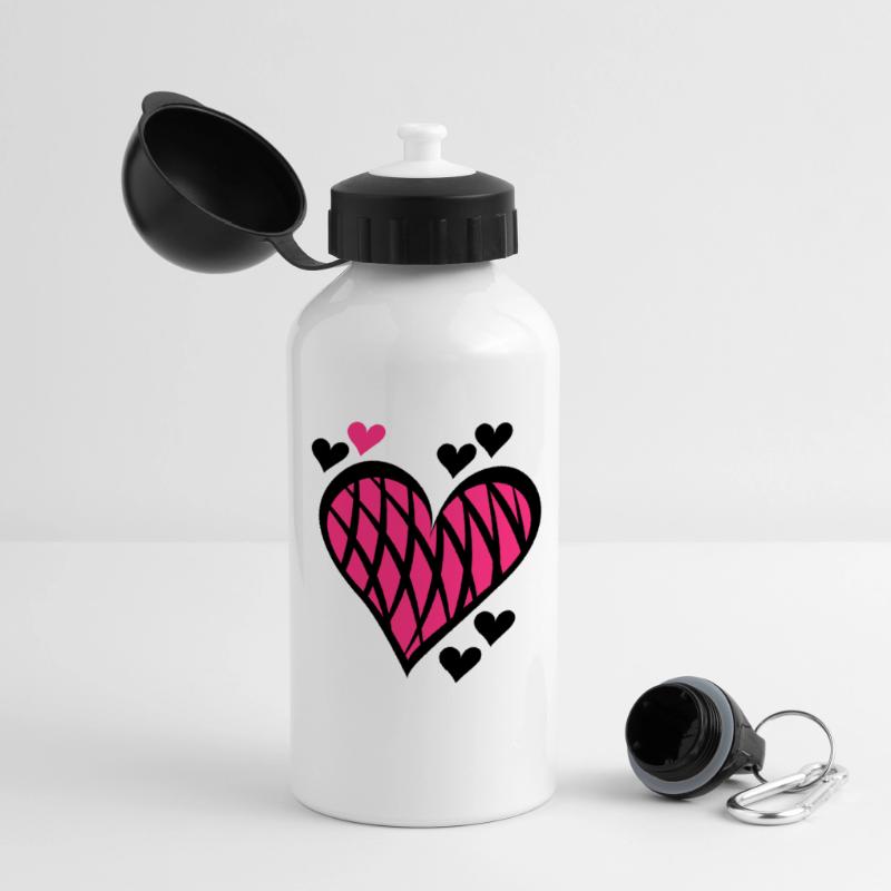 serce Butelka termiczna panoramiczna z pokrywką 500 ml