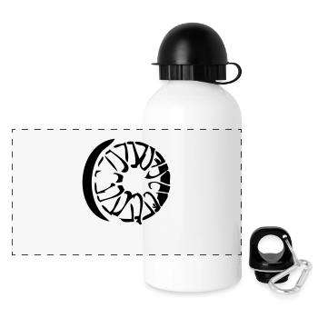 felge - Panorama Trinkflasche mit Deckel 500 ml - Weiß - Vorne