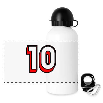10. BIRTHDAY. HAPPY BIRTHDAY - Panoramic Thermal Bottle with Lid 500 ml - white - Front