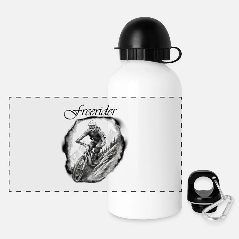 Freeriders - Panoramic Thermal Bottle with Lid 500 ml - white