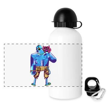 dude beach - Panoramic Thermal Bottle with Lid 500 ml - white - Front