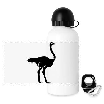 Ostrich - Panoramic Thermal Bottle with Lid 500 ml - white - Front