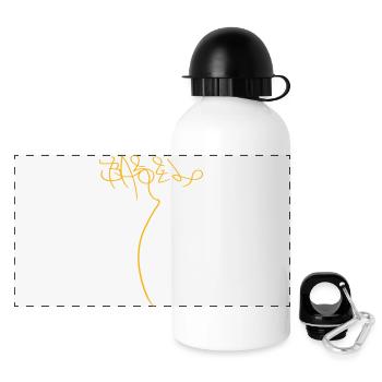 Bâle - Gourde panoramique avec couvercle 500 ml - blanc - Devant