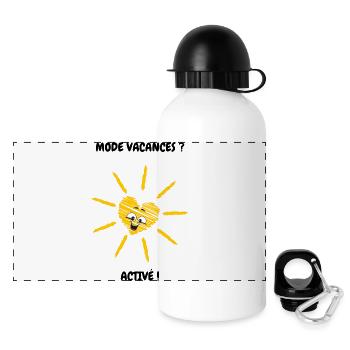 Active vacation mode - Panoramic Thermal Bottle with Lid 500 ml - white - Front