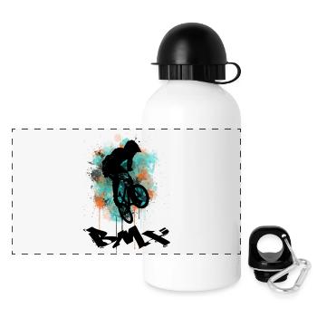 Vélo BMX - Gourde panoramique avec couvercle 500 ml - blanc - Devant