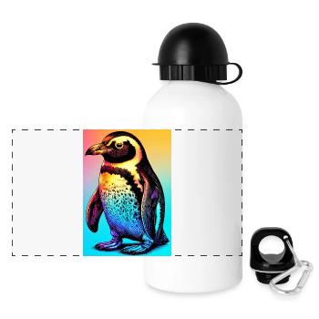 penguin - Panoramic Thermal Bottle with Lid 500 ml - white - Front