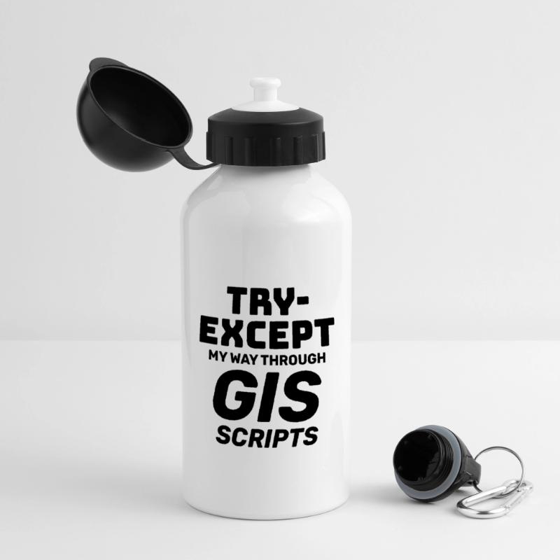 GIS-Skripte Programmieren Ausprobieren außer Debuggen Panorama Trinkflasche mit Deckel 500 ml