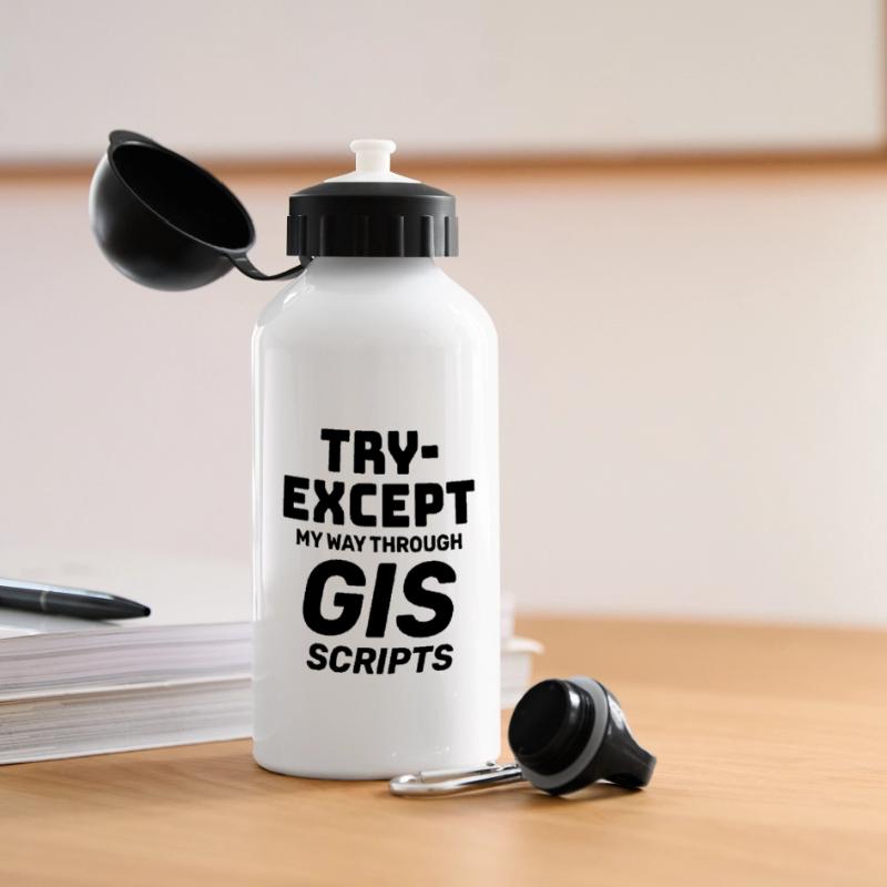 GIS-Skripte Programmieren Ausprobieren außer Debuggen Panorama Trinkflasche mit Deckel 500 ml