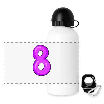 8 - Panoramic Thermal Bottle with Lid 500 ml - white - Front