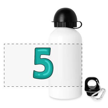 5 - Panoramic Thermal Bottle with Lid 500 ml - white - Front