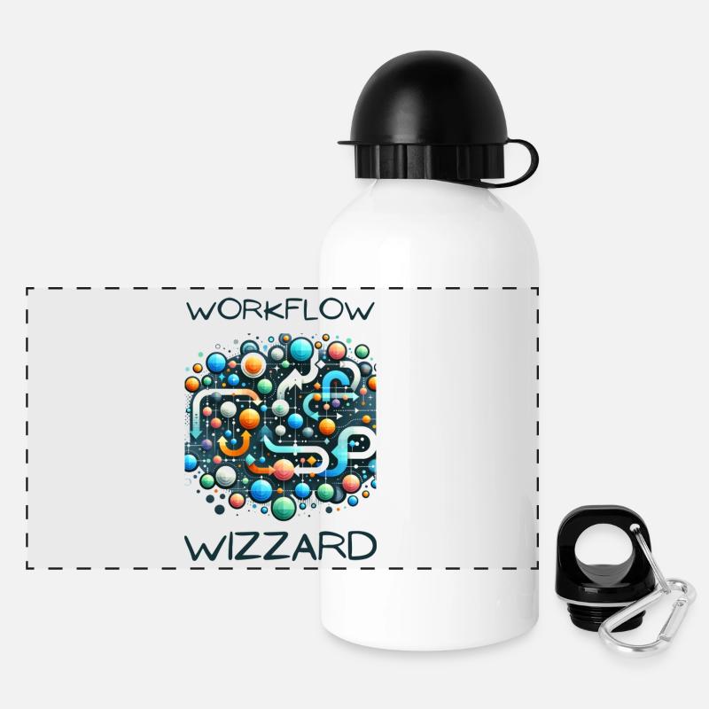 Workflow Wizzard - Panoramic Thermal Bottle with Lid 500 ml - white