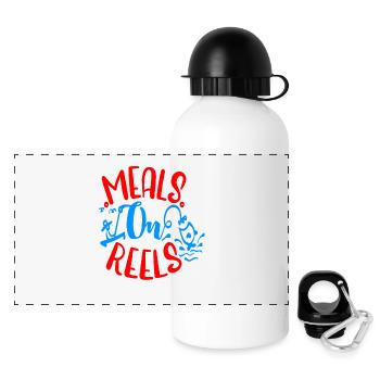 Meals on Reels - Panoramic Thermal Bottle with Lid 500 ml - white - Front