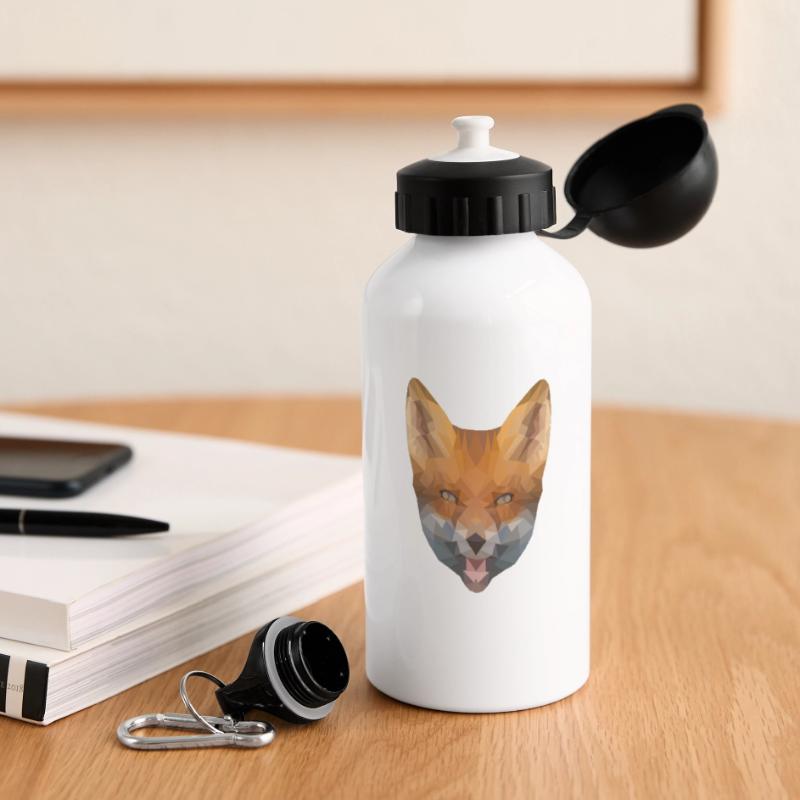 LowPoly "Fox" Panoramic Thermal Bottle with Lid 500 ml