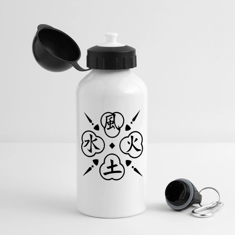 Vier Elemente / 4 elements (1c) Panoramic Thermal Bottle with Lid 500 ml