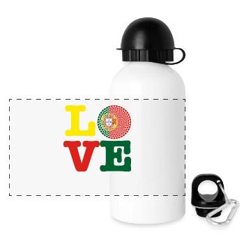 COEUR PORTUGAL - Gourde panoramique avec couvercle 500 ml - blanc - Devant