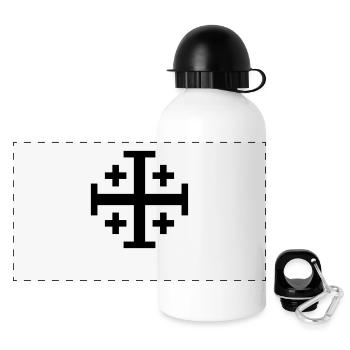 Christentum Collection - Panorama Trinkflasche mit Deckel 500 ml - Weiß - Vorne