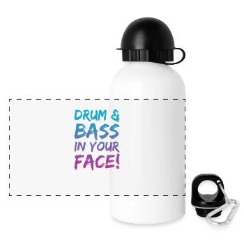N BASS DRUM - Gourde panoramique avec couvercle 500 ml - blanc - Devant