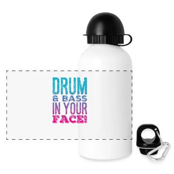 ET BASSE DRUM - Gourde panoramique avec couvercle 500 ml - blanc - Devant