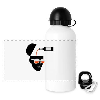 Loading - Panorama Trinkflasche mit Deckel 500 ml - Weiß - Vorne