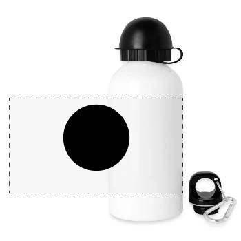 punkt__f1 - Panorama Trinkflasche mit Deckel 500 ml - Weiß - Vorne