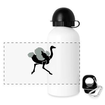 Ostrich - Panoramic Thermal Bottle with Lid 500 ml - white - Front