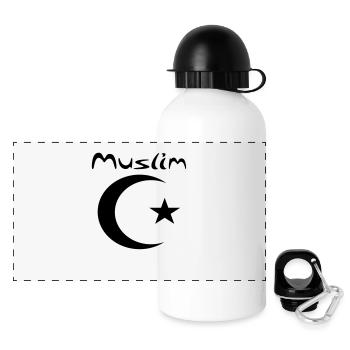 muslim - Panoramic Thermal Bottle with Lid 500 ml - white - Front