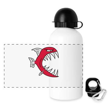 Monster Fish - Panoramic Thermal Bottle with Lid 500 ml - white - Front