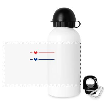 Iceland - Panoramic Thermal Bottle with Lid 500 ml - white - Front