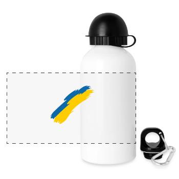 Drapeau des îles Canaries - Gourde panoramique avec couvercle 500 ml - blanc - Devant