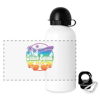 Cruise Squad 2023 Cruising Family Friends Vacation - Panoramic Thermal Bottle with Lid 500 ml - white - Front