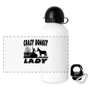 Donkey - Panoramic Thermal Bottle with Lid 500 ml - white - Front