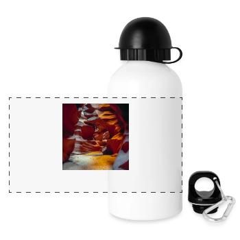 Antelope Canyon - Panoramic Thermal Bottle with Lid 500 ml - white - Front