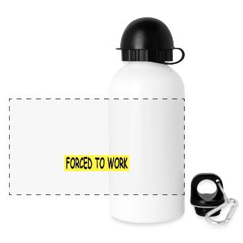 Angeln - Panorama Trinkflasche mit Deckel 500 ml - Weiß - Vorne